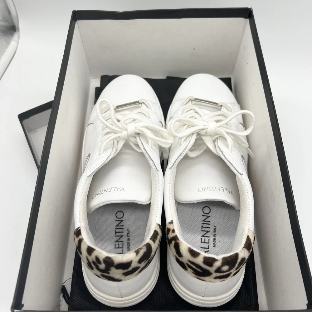 Valentino Women's White and Gray Sneakers - Picture 7 of 10